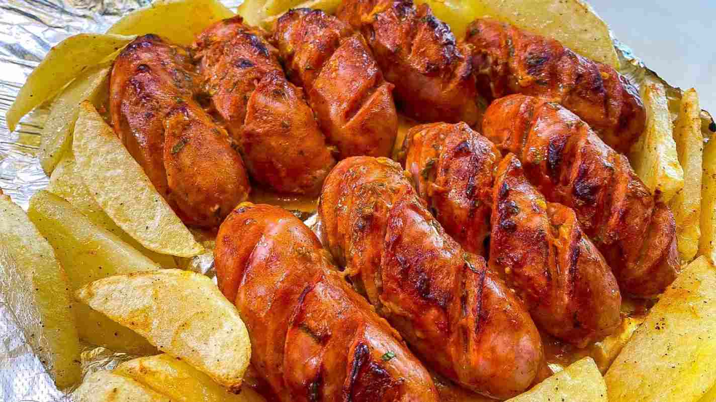 Linguiça ao Forno com Batata