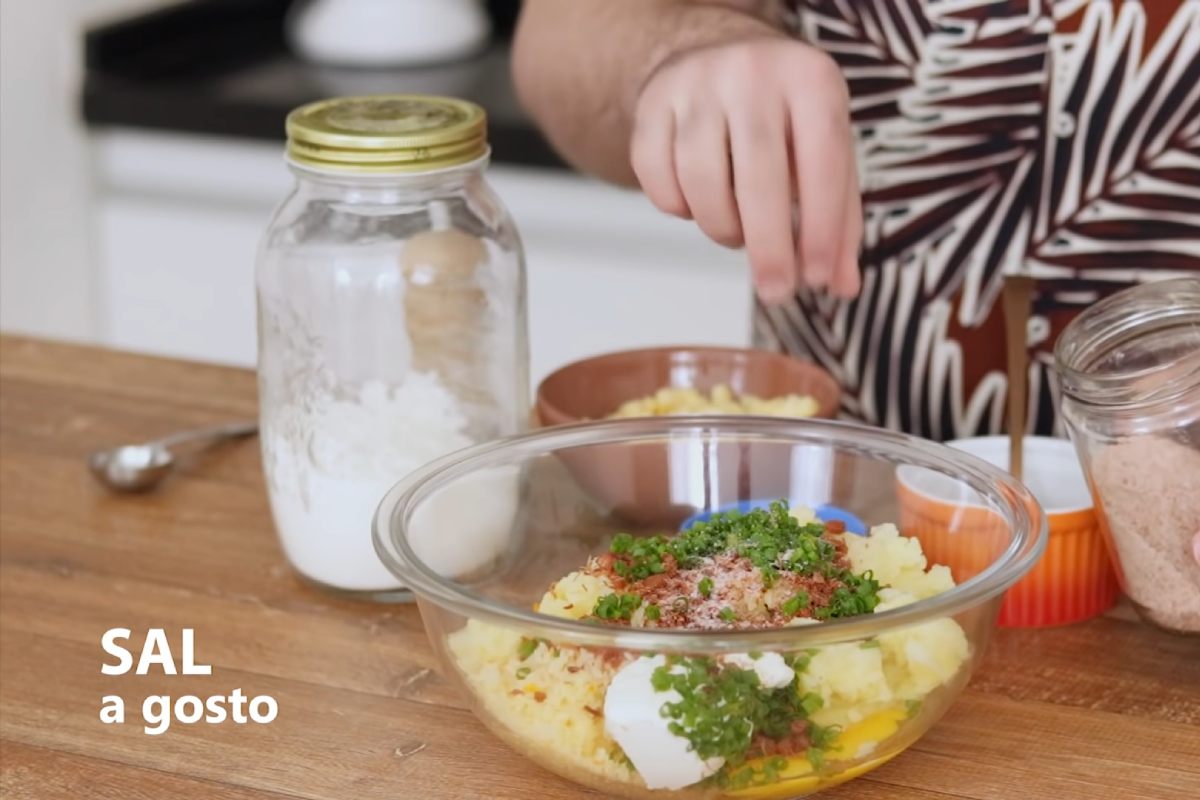 Preparação das de sobras de arroz